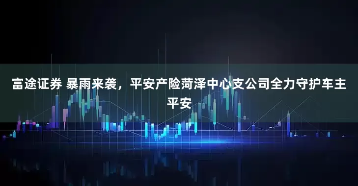 富途证券 暴雨来袭，平安产险菏泽中心支公司全力守护车主平安